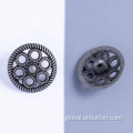 Custom Metal Buttons Customize hollow flower shape design antique shank buttons Manufactory